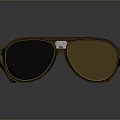 Stylish Modern Brown Frame Sunglasses With Dark Lenses Transparent Accents And Metallic Temples