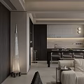 Luxury Minimalist Sectional Sofa And Round Coffee Table Combination For Stylish Neutral Modern Living Room