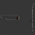Black Industrial Mechanical Housing And Row Of Terminal Block Connectors