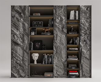 Quiet bookcase 3d model