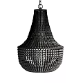 Modern Crystal Chandelier With Elegant Beaded Pendant Design For Interior Decor