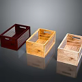 Three Different Colored Wooden Storage Baskets with Metal Mesh for Home Organization and Decor