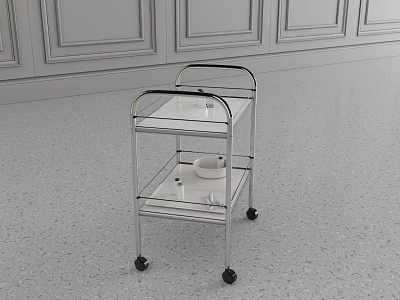 Modern treatment car professional medical equipment 3d model