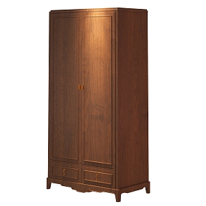 Wardrobe Double Door Wardrobe American Style Wardrobe European Style Wardrobe 3d model