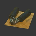 Hand Grippers Sports Equipment With Black Handles Metal Spring On Training Mat