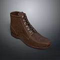 Brown Leather Lace Up Boots Classic Style For Everyday Wear Design