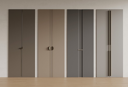 Cabinet door panel wardrobe door 3d model