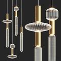 Cipher Modern Italian Light Luxury Crystal Chandelier Glass Chandelier Metal Chandelier 3d model