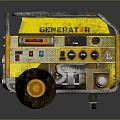 Yellow Generac Portable Heavy Duty Generator Equipment With Wheels And Control Panel