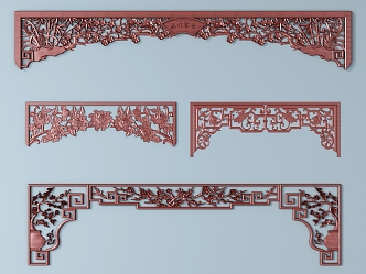 New Chinese style hanging arch frame 3d model