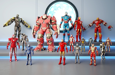 Modern Iron Man 3d model