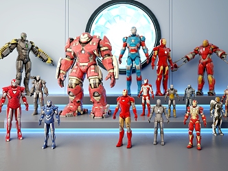 Modern Iron Man 3d model