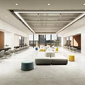Modern Nordic Office Area 3d model