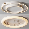 Modern Cream Style Ceiling Lamp Light Luxury Minimalist 3d model