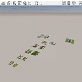 Various Garden Landscape Design Models with Green Spaces Roads and Buildings