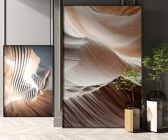 Modern Abstract Painting Abstract Hanging Painting 3d model