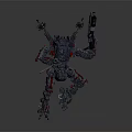 Modern Robot Mech Warrior Mech Soldier Machine Battlearm Mechanical Battlearm 3d model