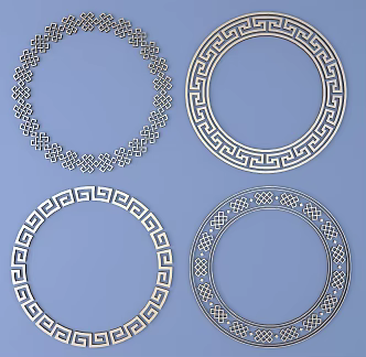 1026 Metal Carved 03 3d model