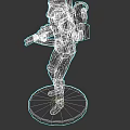 Star Wars Stormtrooper Game Movie Character With White Armor Backpack Blaster Rifle And Base Stand