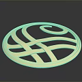 Elegant Golden Circular Hollow Design Furniture Decorative Ornament With Intricate Patterns