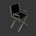 Comfortable Folding Lounge Chair with Wooden Frame Black Cushion and Armrests