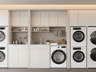 Modern Bathroom Cabinet With White Finish Marble Top And Storage Drawers 3d model