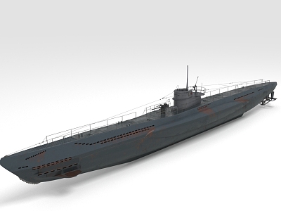 Submarine World War II Submarine Warship 3d model