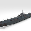 Submarine Submarine World War II Submarine Warship 3d model