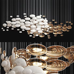 Modern chandelier 3d model