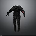 Essential Tactical Life Supplies With Black Design Multiple Pockets Red Logo