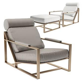 Modern Lounge Chair Armchair Milo Bowman 3d model