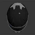 SPIRIT Black Full Face Helmet With Transparent Visor And Safety Protection Features