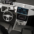 traffic accessories car interior 3d model