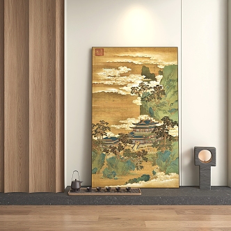 New Chinese Decorative Painting 3d model