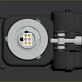 Industrial Electrical Connector With Gray Housing White Plug And Colored Wires