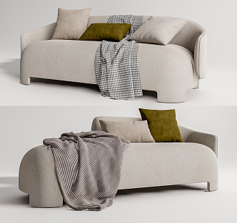 Modern Combination Sofa Double Sofa Combination 3d model