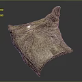 Natural Wooden Stone Decorative Piece With Rustic Texture Unique Shape And Hole