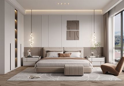 Modern Bedroom 3d model