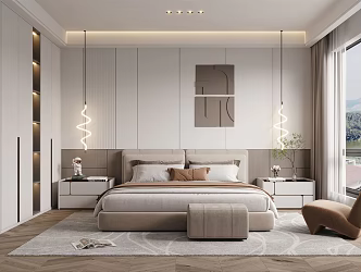 Modern Bedroom 3d model
