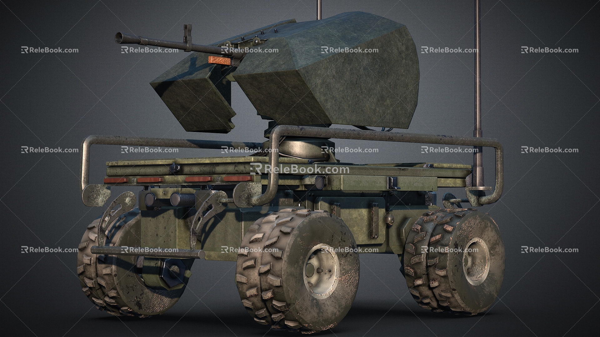 Robot Occupying Machine Off-road Vehicle 3d model