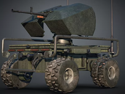 Robot Occupying Machine Off-road Vehicle 3d model