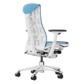 Various Modern Office Chair Designs With Different Colors And Ergonomic Features 3d model