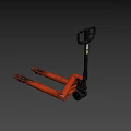 Orange Manual Hydraulic Industrial Forklift With Heavy Duty Forks For Material Handling