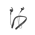 Black Neckband Headphones With Modern Stylish Design And Ergonomic Earbuds