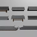 New Chinese-style Eaves Chinese-style Building Components 3d model