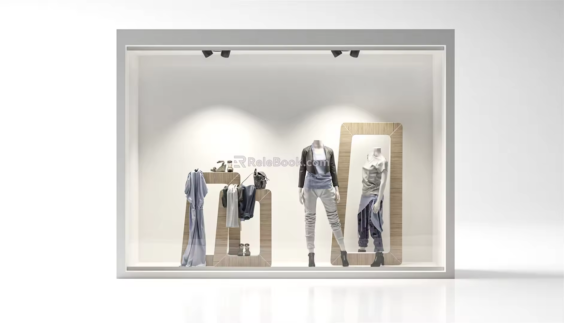 Modern Window Shop 3d model