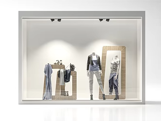 Modern Window Shop 3d model