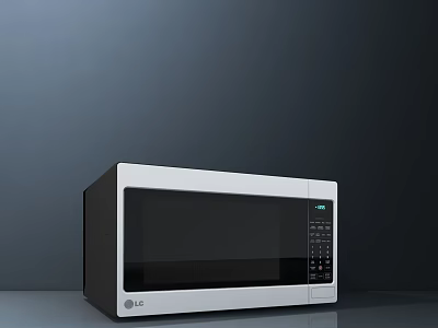 Sleek LG Microwave Oven With Digital Control Panel And LED Display Kitchen Appliance 3d model