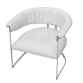 Modern Accent Chairs With Gold Metal Frames Green Gray Velvet Upholstery And Curved Backrest