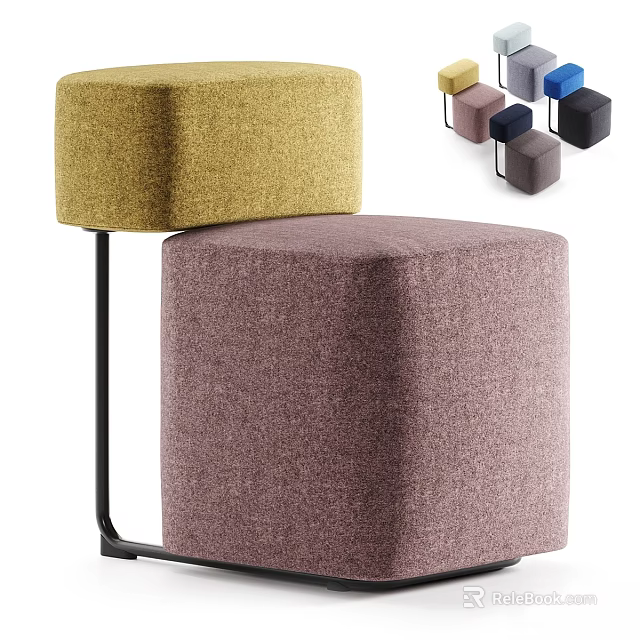 Round Upholstered Leisure Chairs With Yellow Pink And Various Color Options For Living Room 3d model 